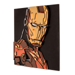 Железный человек от SamCraft - сборная 3D картина из дерева своими руками, герой из комиксов MARVEL