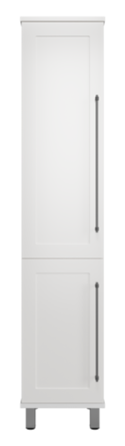 Шкаф - пенал Misty Марта 35 с бельевой корзиной универсальный левый