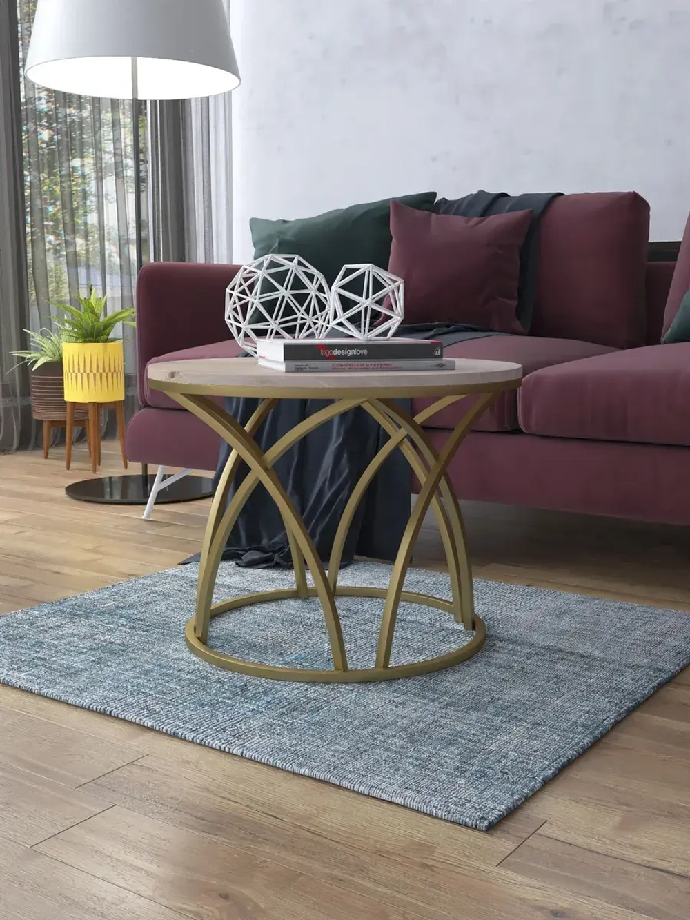 Журнальный стол Тюльпан - ЗД - МДФ в ПВХ