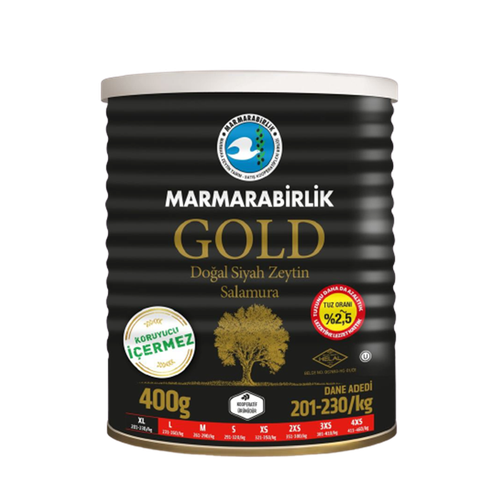 Маслины Marmarabirlik Gold XL слабосоленые 400 г