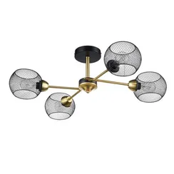 8247/4C COUNTY LN25 000 черный/бронза, металл Люстра потолочная Е27 4*60W 220V TUNARA