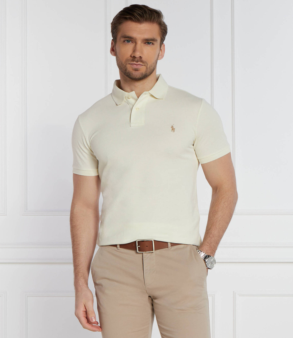 Поло POLO RALPH LAUREN - кремовый(710536856)