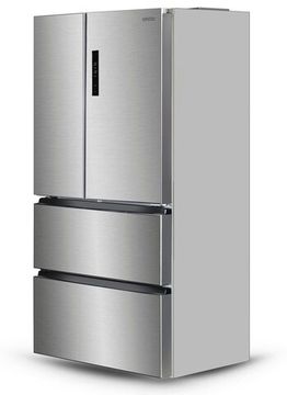 Холодильник Ginzzu NFK-470 стальной