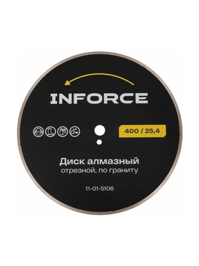 Диск алмазный отрезной 400x25.4x3.6 мм по граниту Inforce 11-01-5106