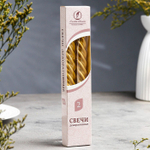 Набор свечей витых, 2.3×24.5 см, 5 ч, 50 г, 2 шт., золотой