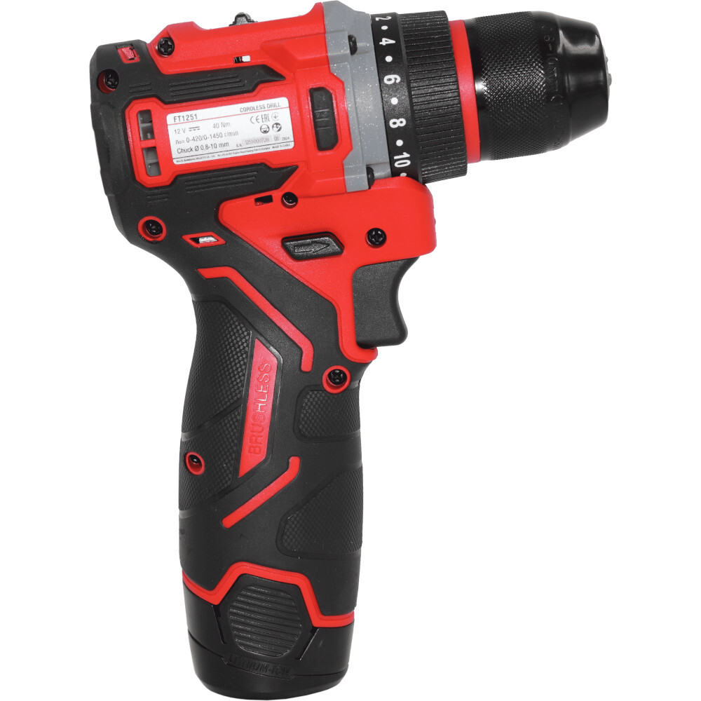 Дрель-шуруповерт аккумуляторная FELISATTI HD FT1251 12V 2*2Ah