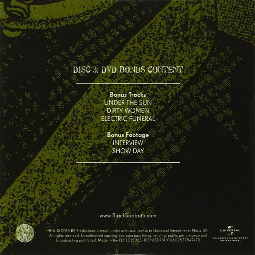 Black Sabbath / Live...Gathered In Their Masses (Deluxe Limited Edition) (Blu-ray+2DVD+CD)