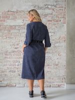 Платье 1375 темно-серый Novita (Акция)