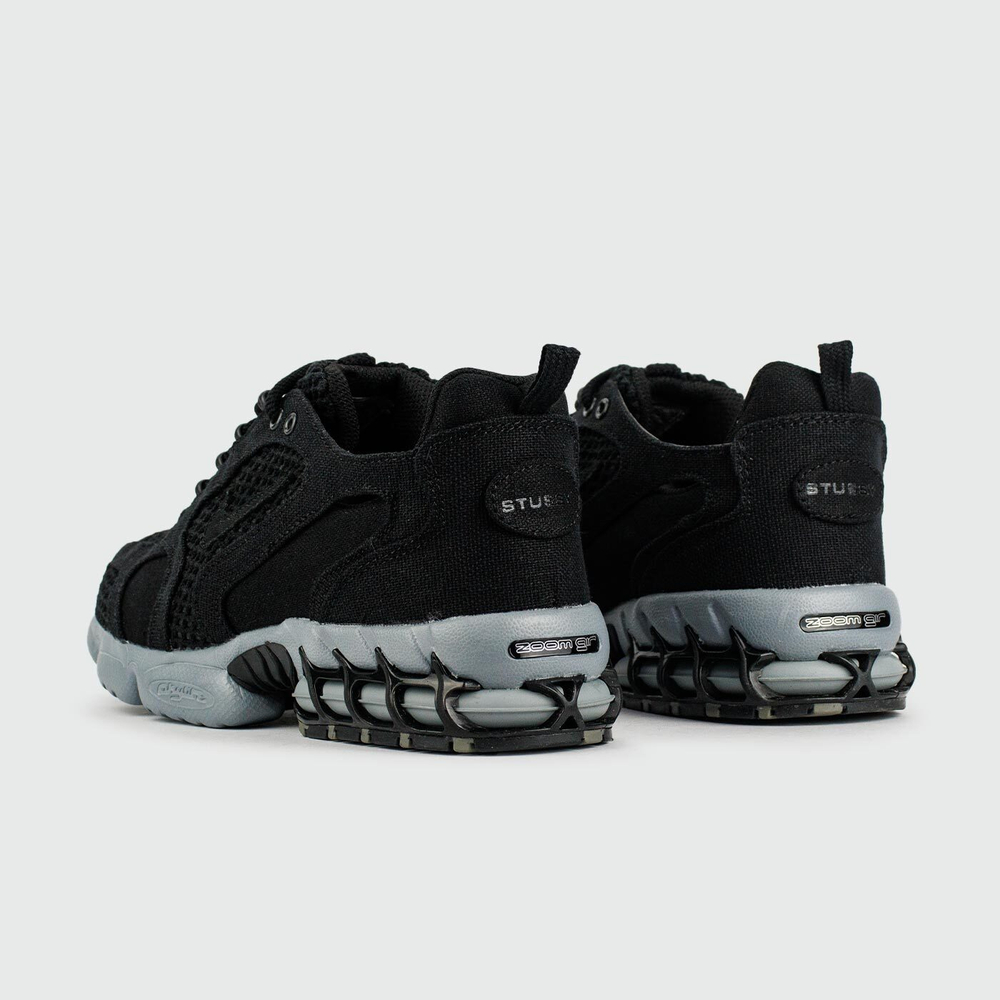 Кроссовки Nike Air Zoom Spiridon Cage 2 x Stussy Black Grey Wmns