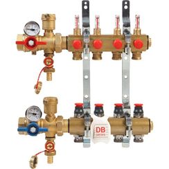 Комплект коллекторного узла Giacomini с динамич. регулир. расхода 1 x 18 /4, R553FKDB104
