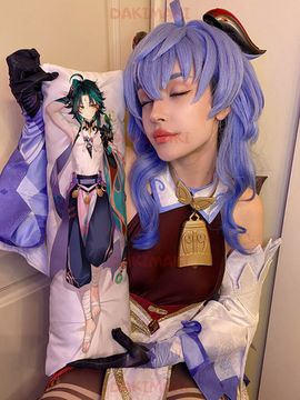 Мини дакимакура Сяо из Геншин Импакт | Genshin Impact арт. M0903, 60х20 см