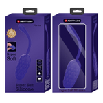 Фиолетовое рельефное перезаряжаемое виброяйцо Marina (Цвет: фиолетовый)