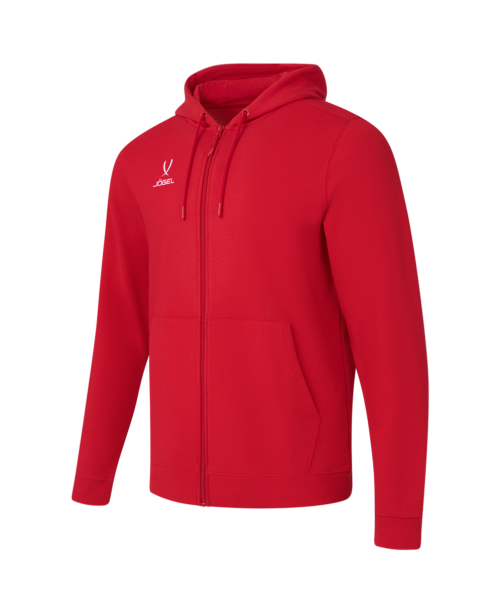 Флисовое худи на молнии ESSENTIAL Cotton Fleece FZ Hoodie, красный