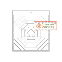 Трафарет для сборки блока "Ананас"  (арт. T54)