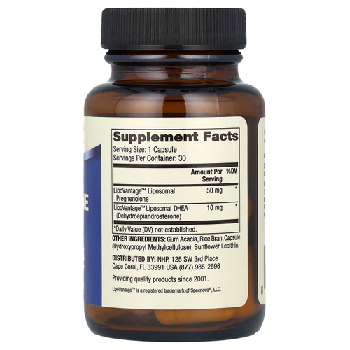 Dr. Mercola, Липосомальный прегненолон с ДГЭА, 30 капсул