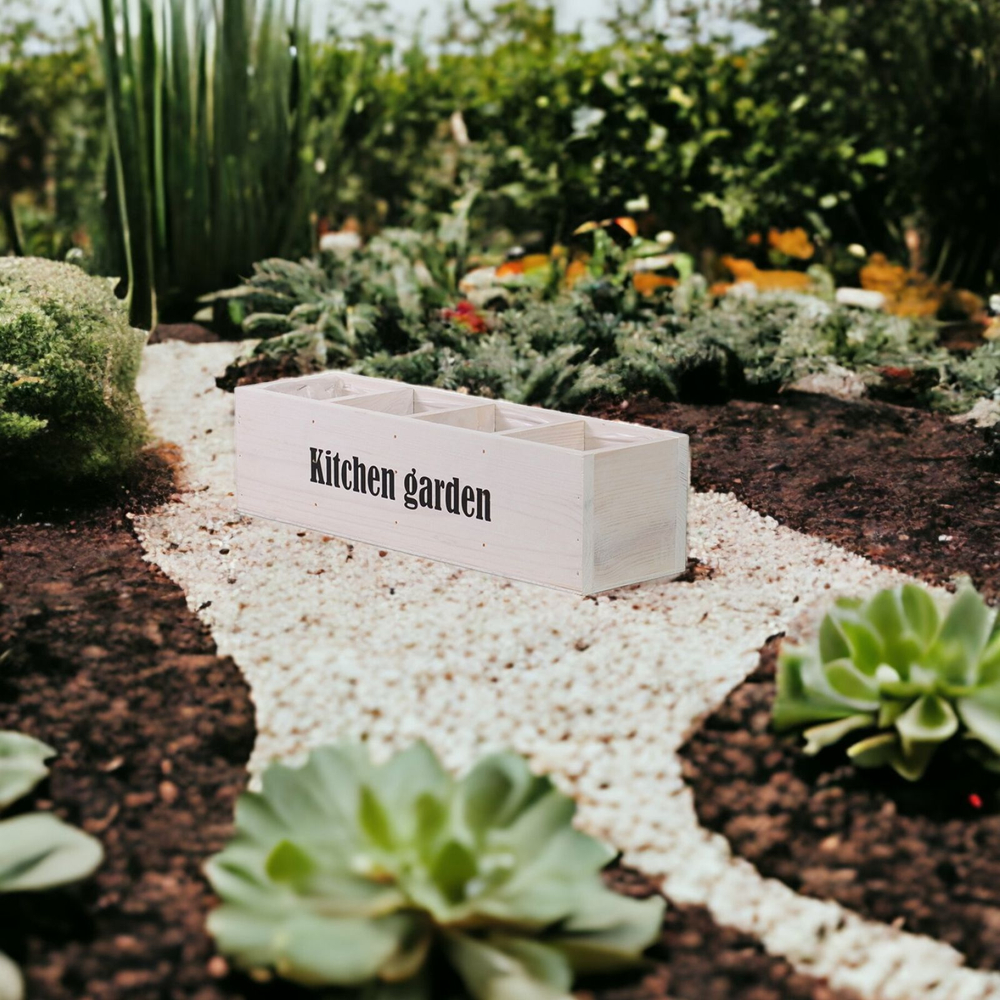 Органайзер для кухни и сада Флоутард, из массива сосны в голландском стиле, белый