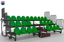 Трибуна телескопическая 3-х рядная на 26 мест