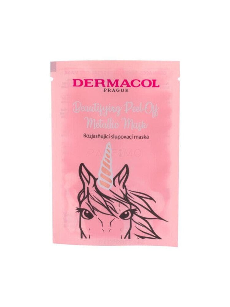 Маски Dermacol Beautifying Peel-off Metallic Mask Brightening 15 ml gesichtsmaske für Frauen