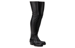 AGL PU Over the knee Boots 6cm Women"s Black