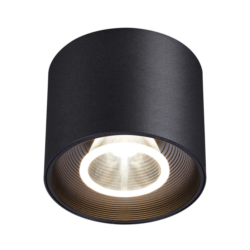 358792 OVER NT21 356 черный Светильник накладной светодиодный IP20 LED 15W 4000K 1600Лм 110-265V BIND