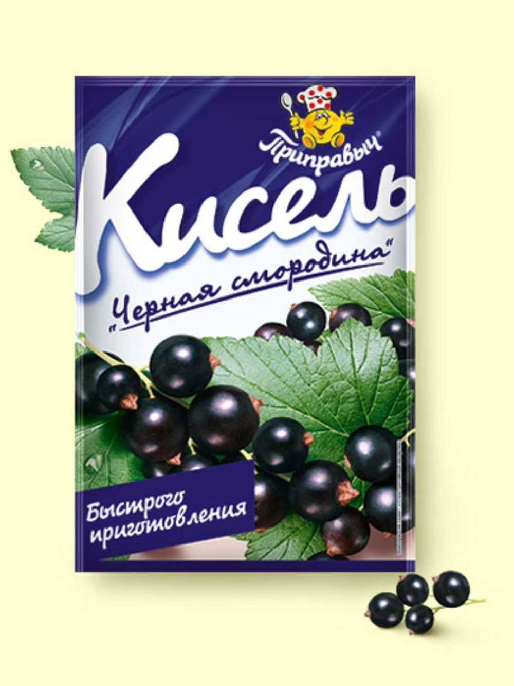 Кисель быстрого приготовления Приправыч Черная смородина, 110г, 1 шт.