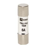 Плавкая вставка цилиндрическая ПВЦ (10x38) 6А EKF (20.00 шт.)