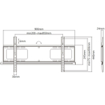 Кронштейн для телевизора Exell EXI-H1284-AF