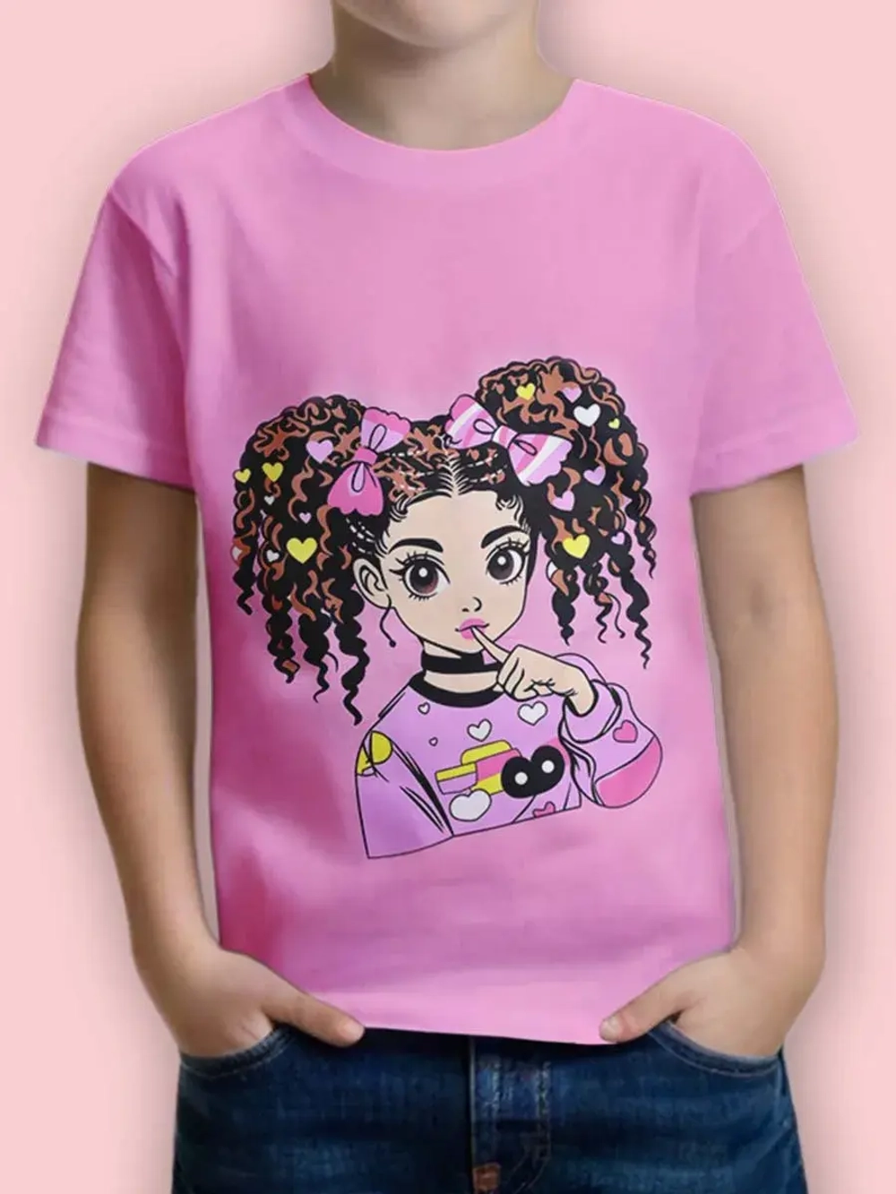 Футболка для садика и школы.девочка.1шт.