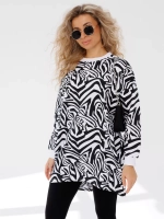 Кофта оверсайз больших размеров теплая туника