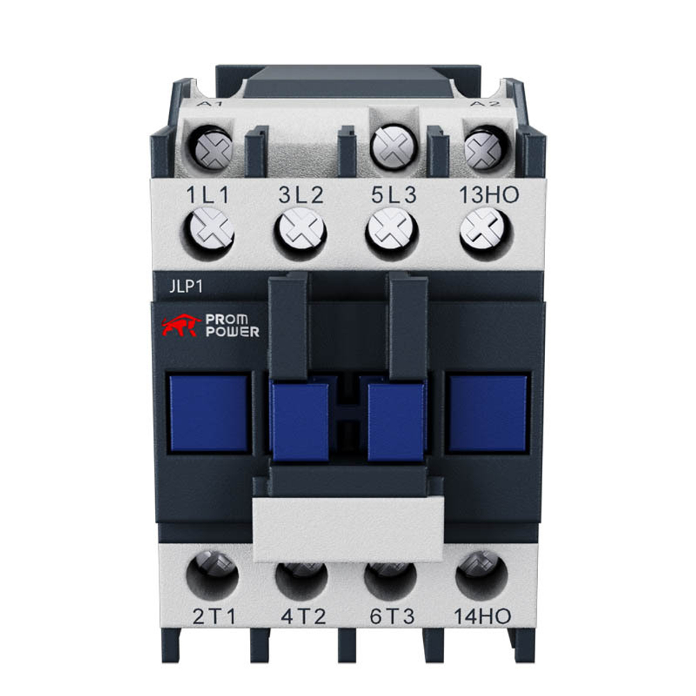 Контактор JLP1-D09-01-BD (DC24), 9A, 3 полюса, доп контакт 1НЗ, напряжение катушки 24VDC