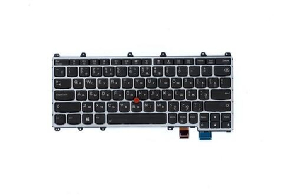 Клавиатура для Ноутбука Lenovo LenovoThinkPad X380 / Yoga X380 с подсветкой, раскладка - русская, серая (01HX122)