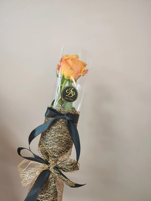 Роза в индивидуальной упаковке