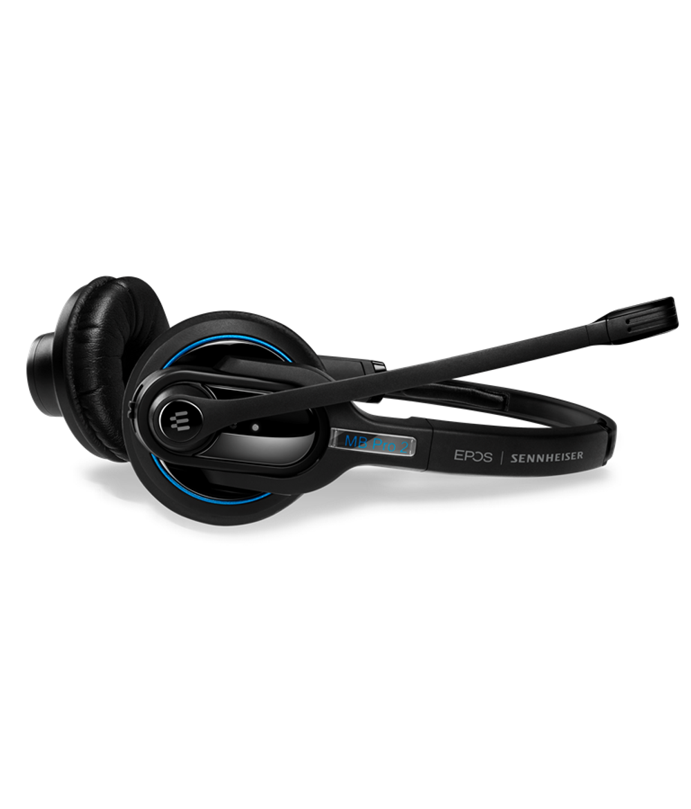Гарнитура EPOS IMPACT MB Pro 2 UC ML, двусторонняя беспроводная гарнитура Bluetooth, подставка и Bluetooth USB-адаптер в комплекте (Sennheiser MB PRO 2 UC ML, 506046)