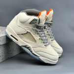 Кроссовки Nike Jordan 5 #399 (беж.)
