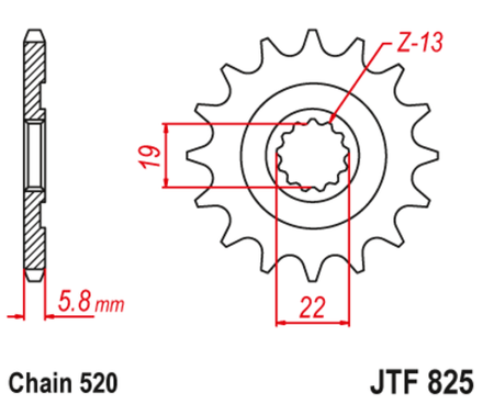 Звезда JTF825.13