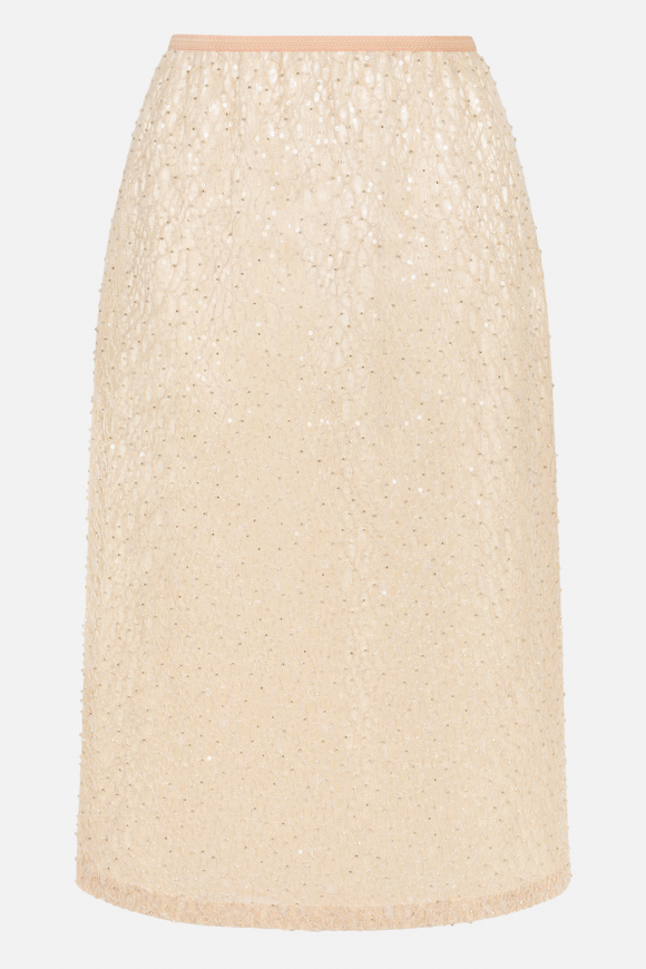 Юбка-миди с вышивкой