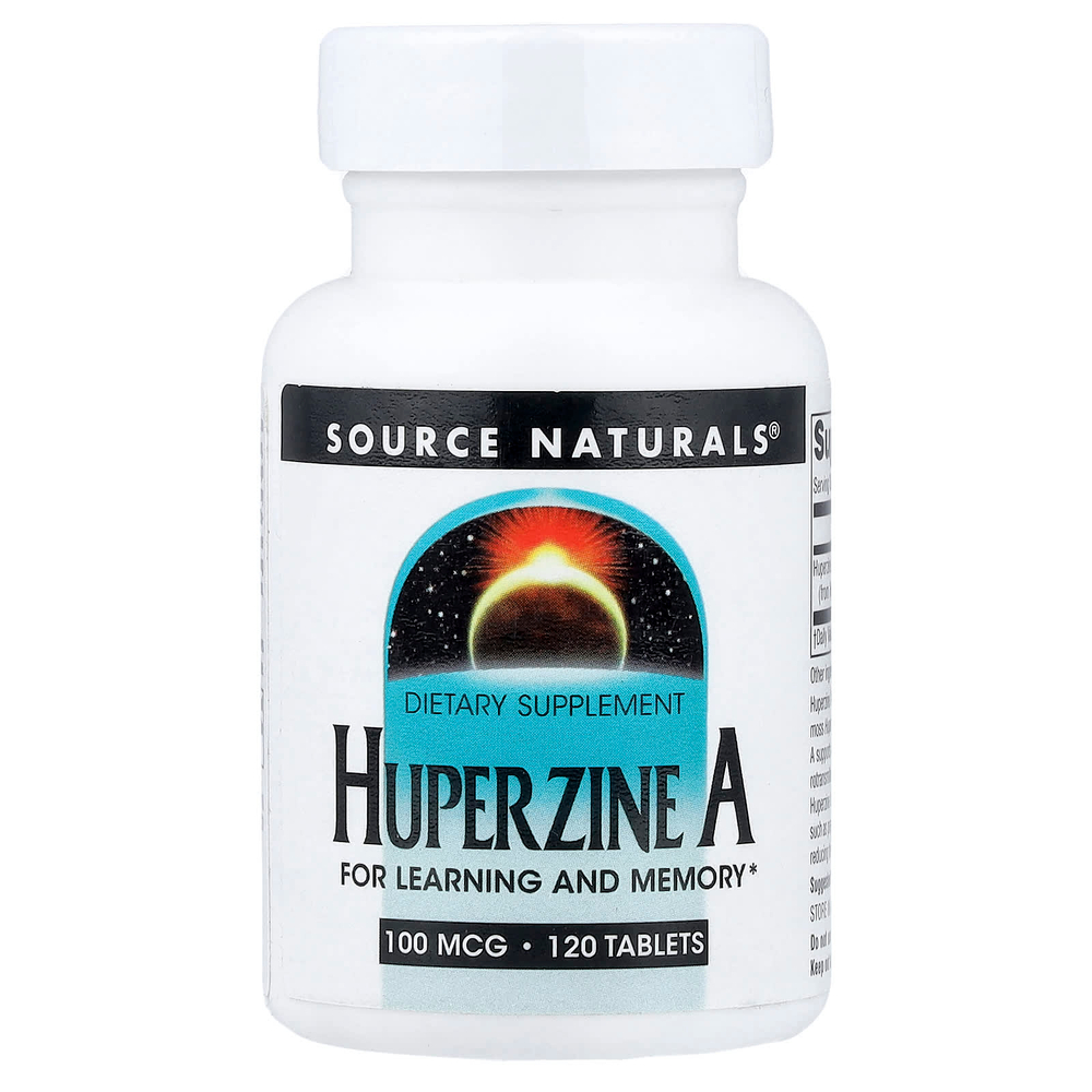 Source Naturals, гуперзин А, 100 мкг, 120 таблеток