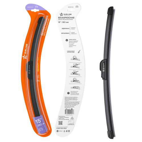 Щетка стеклоочистителя бескаркасная Airline 15"/380мм