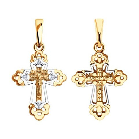 Подвеска из золота с фианитами