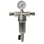 Фильтр самоочищающийся 1/2'' нар/нар с манометром VRT
