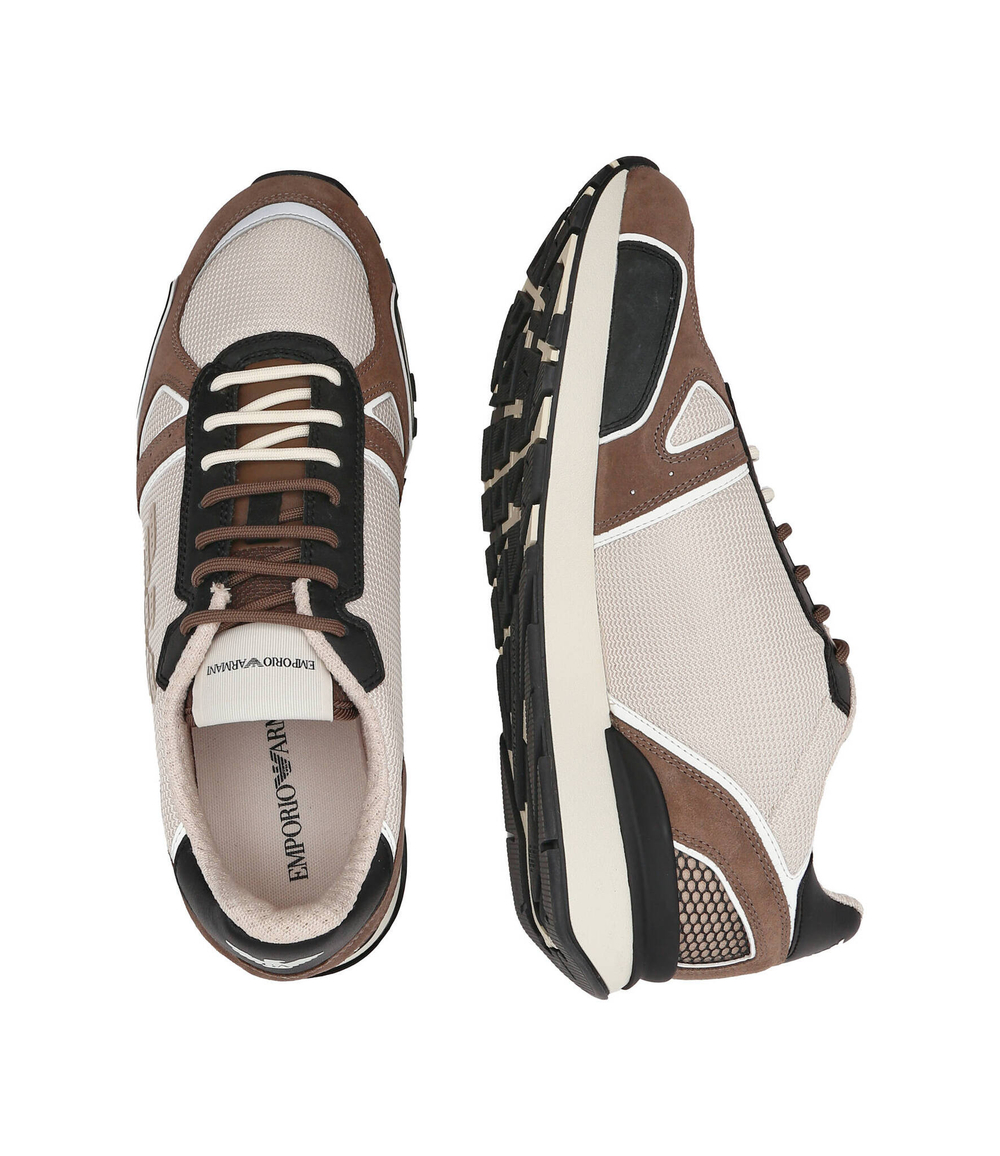 кроссовки Emporio Armani - коричневый(X4X289 XM499)