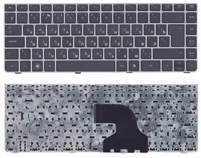 Клавиатура для ноутбука HP ProBook 4330S 4331S черная c серой рамкой