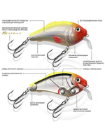 Воблер для рыбалки GRAND SSR 85mm, вес - 27,0g,