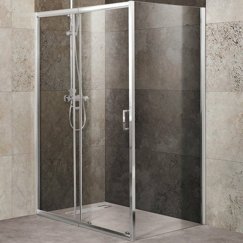 Душевой уголок BelBagno Unique 115x90 UNIQUE-AH-1-100/115-90-C-Cr профиль Хром стекло прозрачное