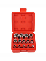 Набор головок звездочек 14 шт, торцевые головки для автомобиля набор Е-профиль ,1/4, 1/2, 3/8, звёздочки