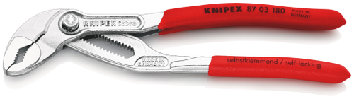 Клещи трубные KNIPEX Cobra® хромированные 180 мм 8703180