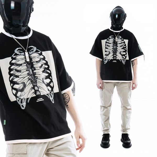 Футболка «Rays» Layered Kimono Black - фото 2
