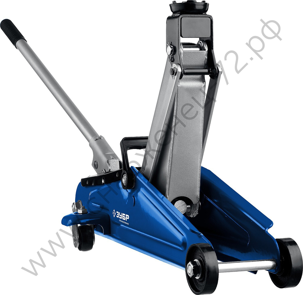 ЗУБР Т-50, 2 т, 130 - 380 мм, подкатной домкрат с увеличенным подъемом, Профессионал (43052-2)