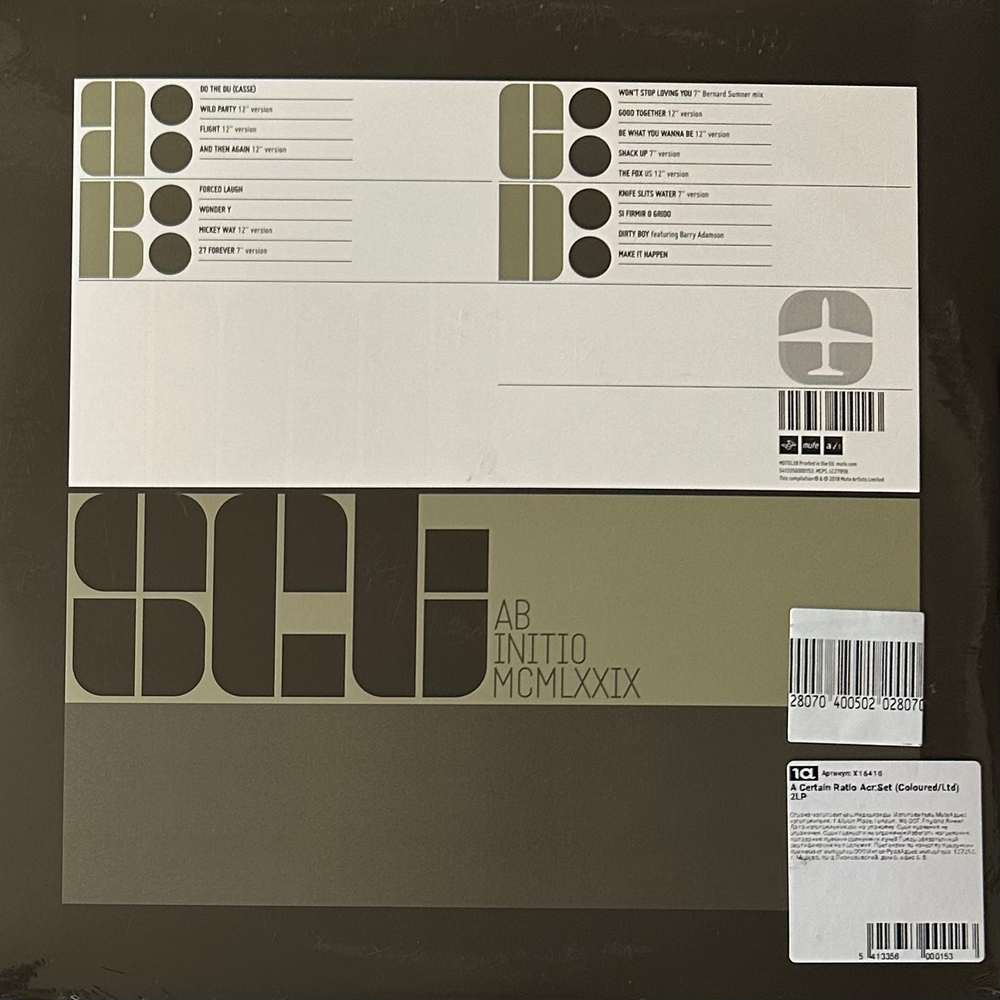 A Certain Ratio ‎– acr:set 2LP (Англия 2018г.) Green/Silver