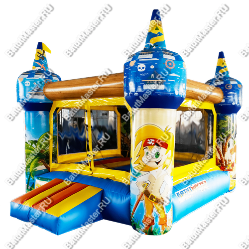 Детский надувной батут "Пиратский остров"